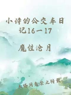 小诗的公交车日记16一17